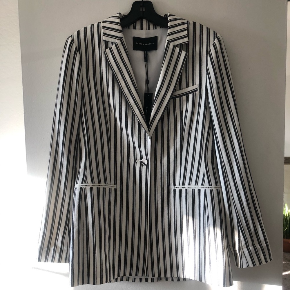 BCBG Striped Blazer